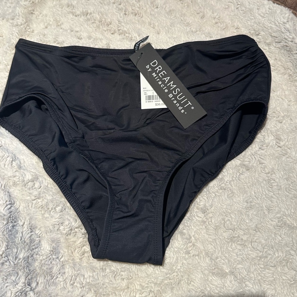 DREAMSUIT Miracle Brands size 14 Swim High Waisted Tummy Full Coverage NEW $36
